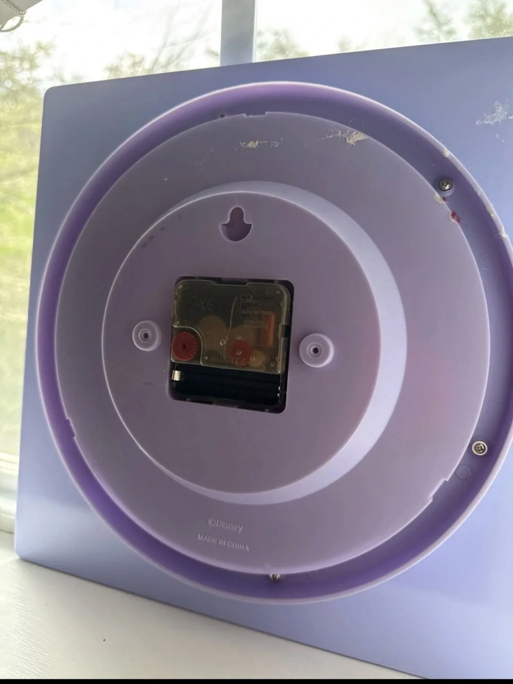 Disney Hannah Montana Clock Y2K Girls Collectible Miley Cyrus Purple Not Tested